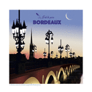 Pont de Pierre &agrave; Bordeaux au cr&eacute;puscule